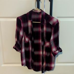 Plaid button down shirt